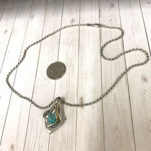 ‎Sterling Silver Turquoise Lily Necklace